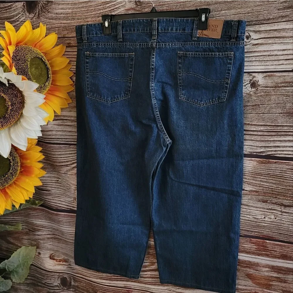 Grand River Mens suspender jeans NWOT